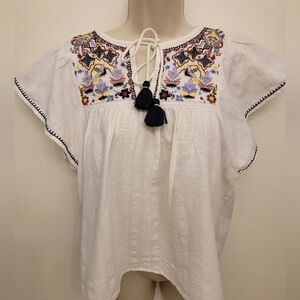 Loft Flutter Short Sleeve Top